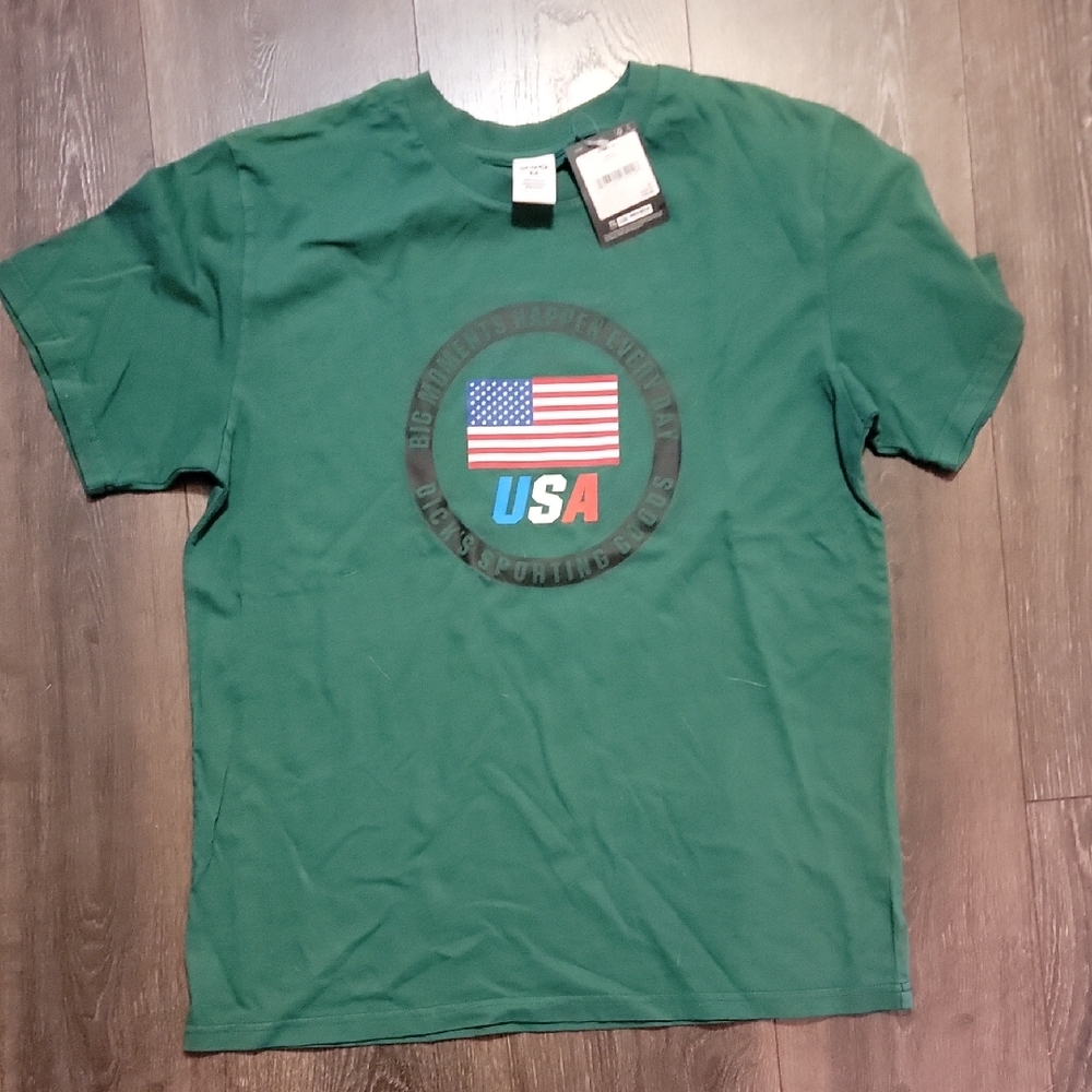 DSG Green USA Flag Graphic T-Shirt